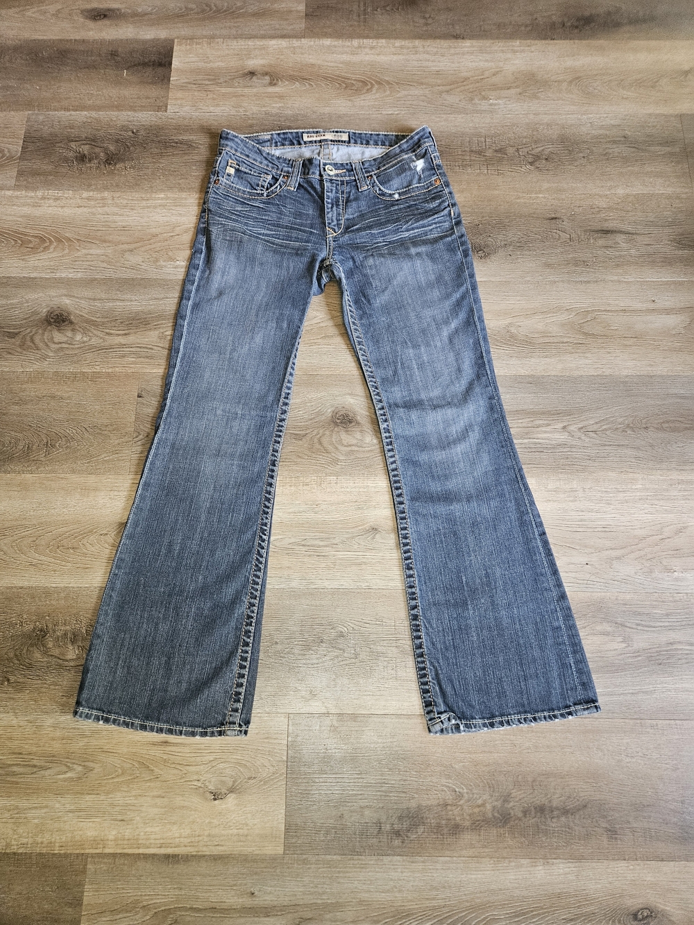 Big Star Y2k Women's Blue Bootleg Jeans Size 28